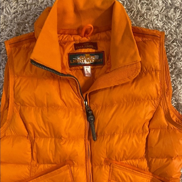 Parajamper Orange Quilted Puffer Vest size large - Picture 3 of 8